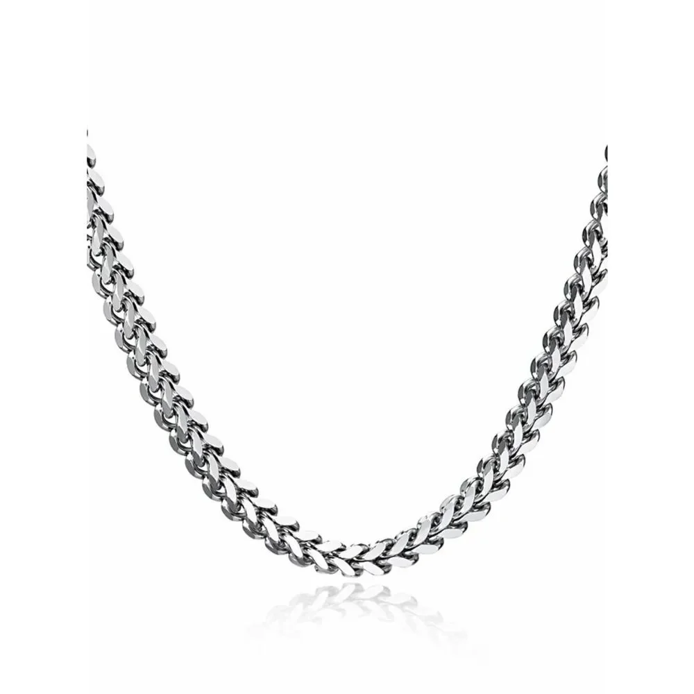 Stainless Steel Franco Necklace - Picture 2 of 4